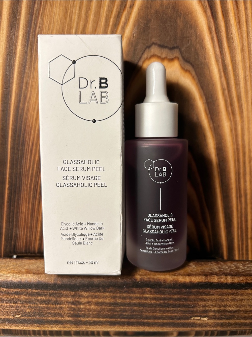 Dr. Brandt Glassaholic Face Serum Peel - Plum Bottle with White Cap